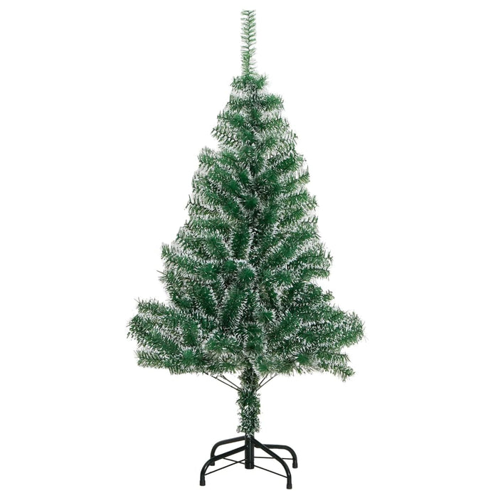 Albero Natale Artificiale 150 LED Palline e Neve Fioccata