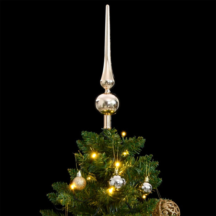 Albero Natale Incernierato con LED e Palline