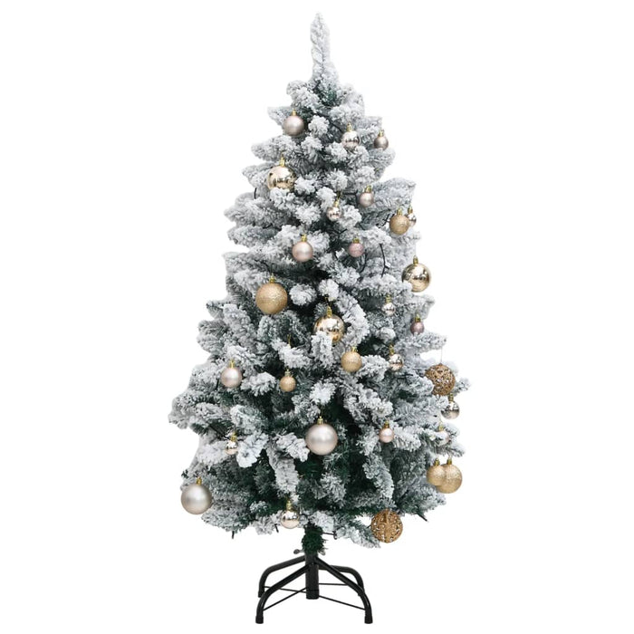 Albero Natale Incernierato con LED e Palline