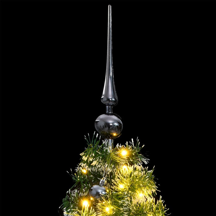 Albero Natale Incernierato con LED e Palline