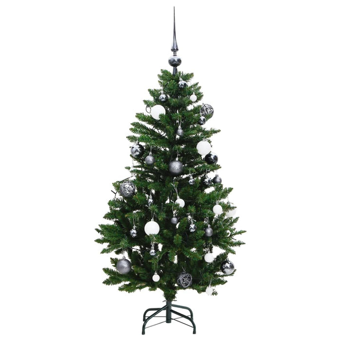 Albero Natale Incernierato con LED e Palline