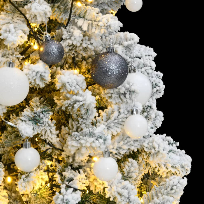 Albero Natale Incernierato con LED e Palline