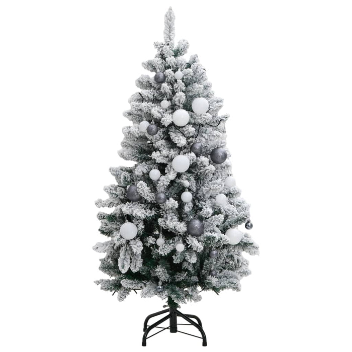 Albero Natale Incernierato con LED e Palline