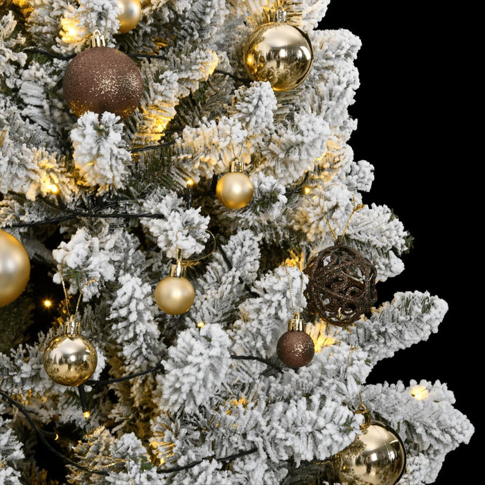 Albero Natale Incernierato con LED e Palline