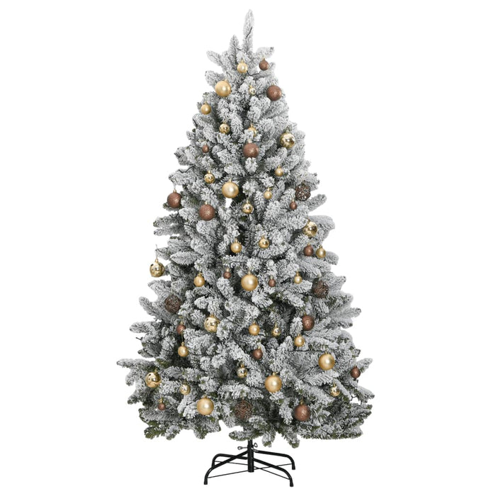 Albero Natale Incernierato con LED e Palline