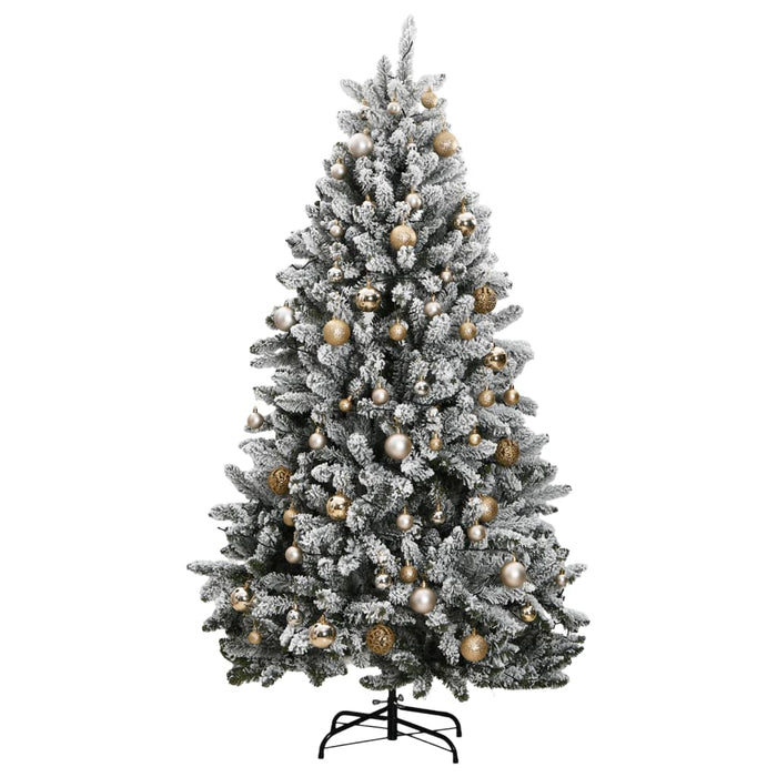 Albero Natale Incernierato con LED e Palline