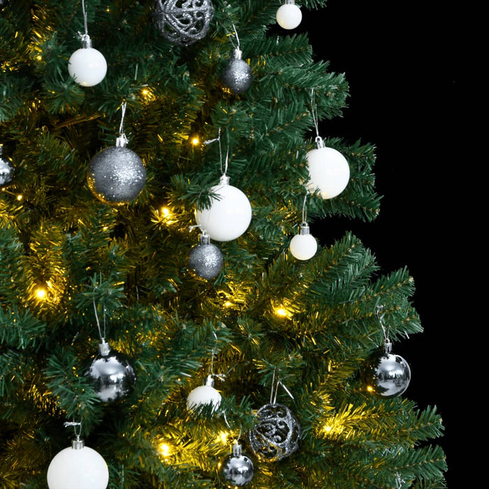 Albero Natale Incernierato con LED e Palline