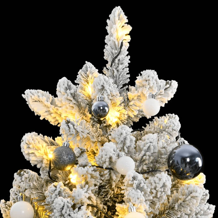 Albero Natale Incernierato con LED e Palline