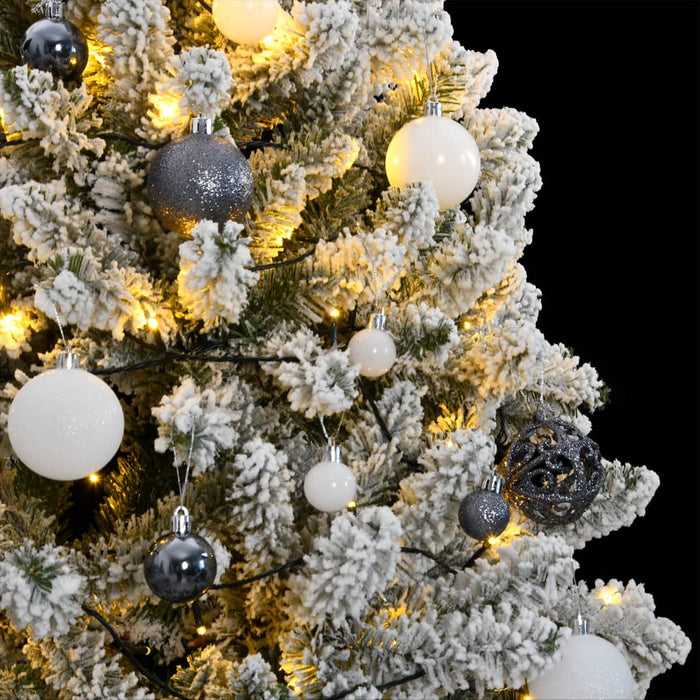 Albero Natale Incernierato con LED e Palline