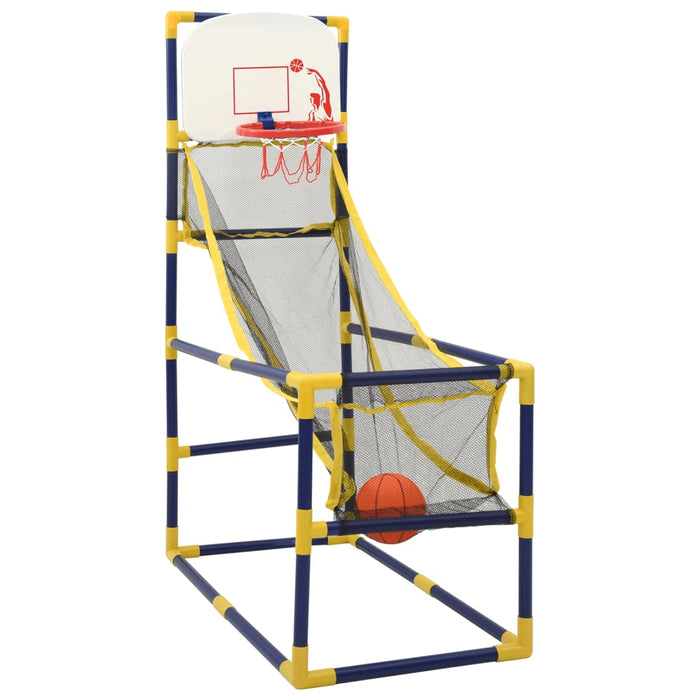 Set Gioco di Basket Arcade con Palla e Pompa 45x86x127 cm