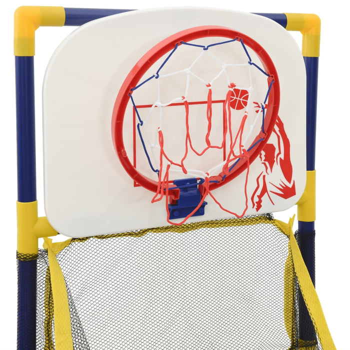 Set Gioco di Basket Arcade con Palla e Pompa 45x86x127 cm