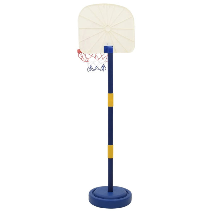 Stand da Basket con Palla e Pompa Regolabile Altezza 90/121 cm