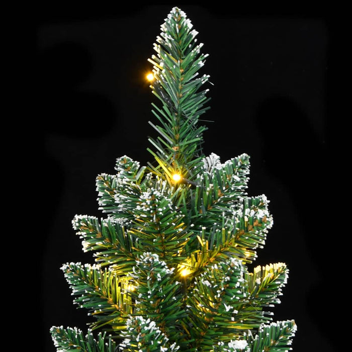 Albero di Natale Artificiale Sottile con LED