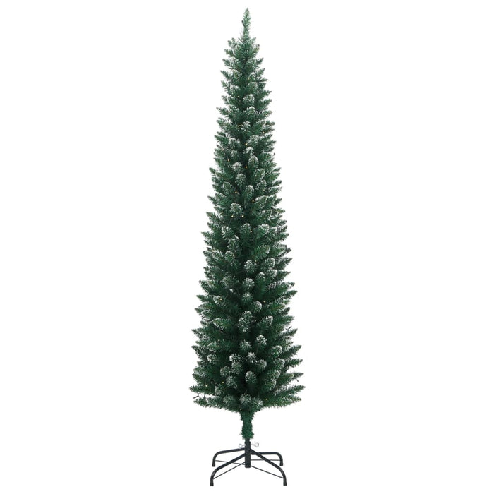 Albero di Natale Artificiale Sottile con LED