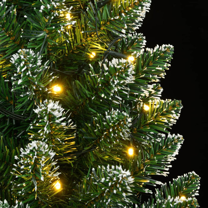 Albero di Natale Artificiale Sottile con LED