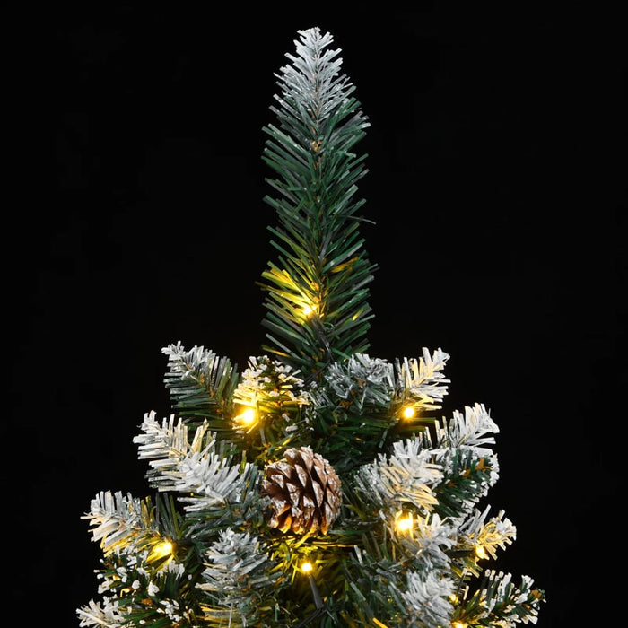 Albero di Natale Artificiale Sottile con LED