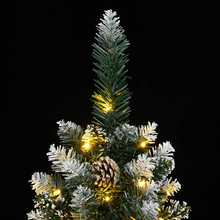 Albero di Natale Artificiale Sottile con LED