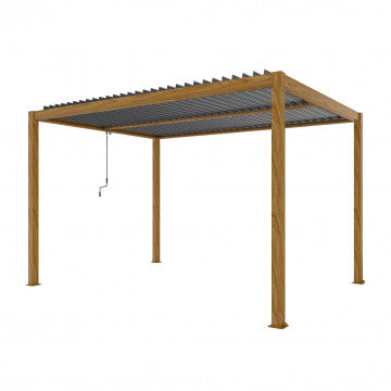 Pergola bioclimatica 400x300x250 cm alluminio lamelle orientabili