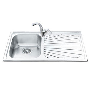 Smeg Lavello Inox A Una Vasca Gocciolatoio A Destra Sp861d