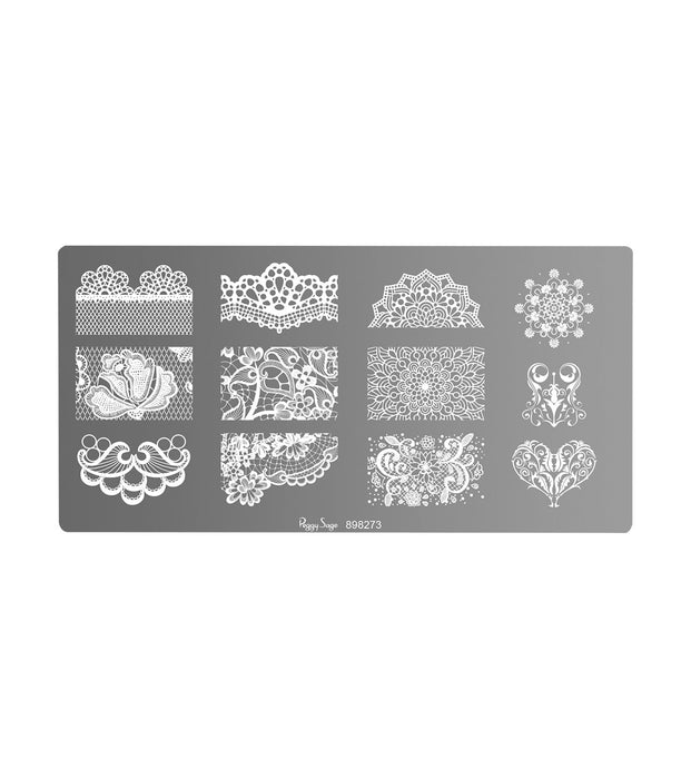PEGGY SAGE  TAVOLA DI STAMPING NAIL ART WEDDING