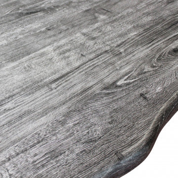 Tavolo piano MDF effetto legno antracite struttura metallo nero 160x90