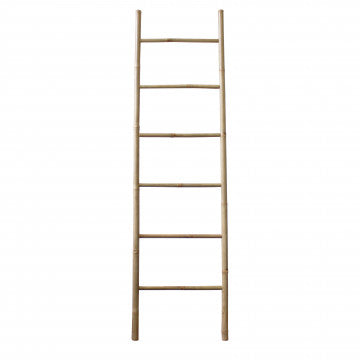 Scala in bamboo con palo Ø 3,5 cm, altezza 200 cm, peso 3 kg