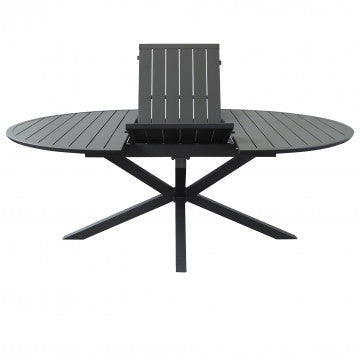 Tavolo rotondo allungabile diametro 150-204 cm, altezza 75 cm