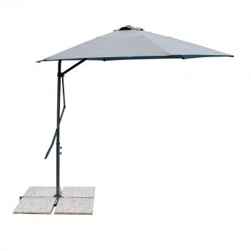 Ombrellone rettangolare 2x3 m telo poliestere 180 gr con mantovana