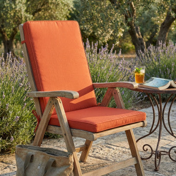 Cuscino rettangolare in poliestere sfoderabile idrorepellente 40x90x4 cm