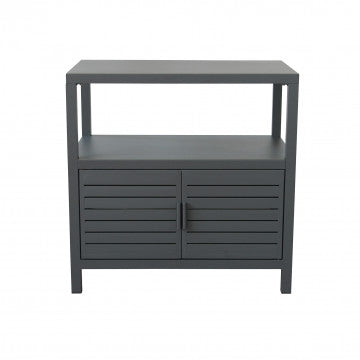 Mobiletto in alluminio verniciato - Dimensioni 90x55x90 cm - Antracite