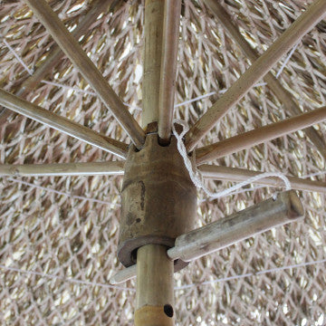 Ombrellone in bamboo con palo Ø 4,2 cm, diametro 250 cm, altezza 240 cm