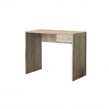 Porta PC in truciolare bilaminato rovere grigio 90x45x74 cm