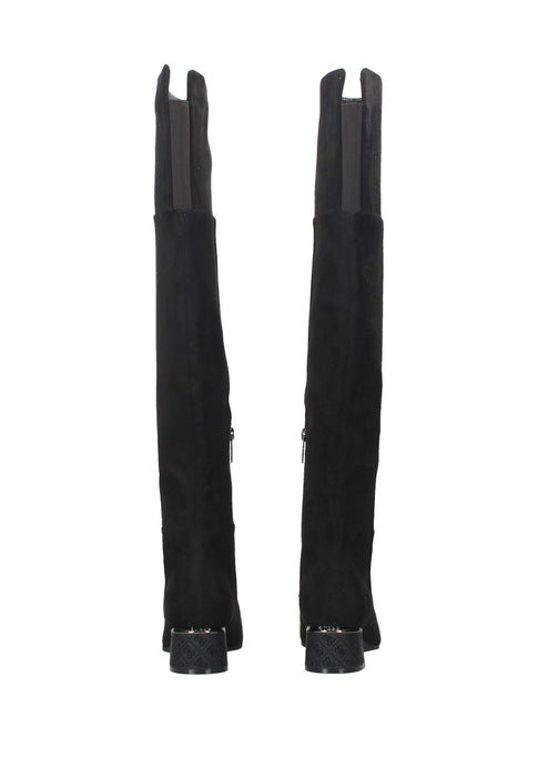 Stivali Guess Lucie In Camoscio Con Chiusura A Zip Sottopiede In Pelle E Fondo In Gomma Tacco Alto 4 Cm