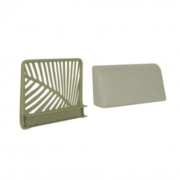 Schienale per salotto in polipropilene con cuscino integrato 70x43 cm