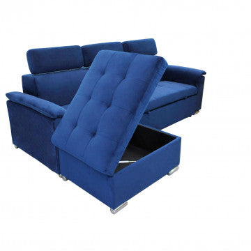 Divano componibile design moderno con chaise longue Divani Hobby Shop Solution   