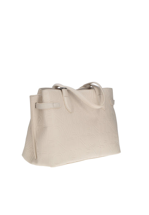 Borsa A Mano Pansy In Ecopelle Valentino Bags Con Chiusura Magnetica E Cerniera Due Tracolle 33x25x15 Cm