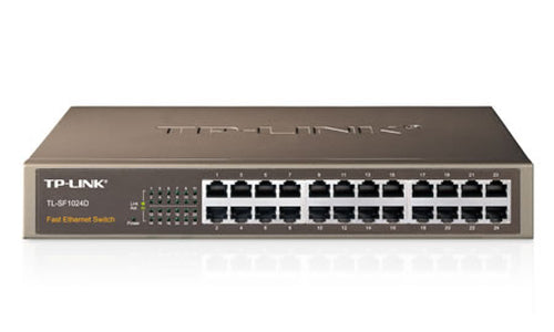 Switch 24 Porte 10/100 da Scrivania Nero