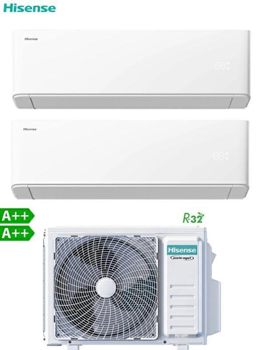 Hisense Dual Split 9000+9000 Uniair WiFi A++/a++ Hb25xu0ag/2amw42u4rgc