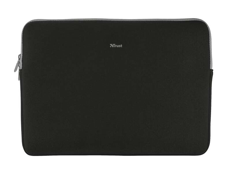 Trust Primo Custodia per Laptop fino a 15.6" - Scomparto Imbottito - Morbida e Leggera - Neoprene Viscoelastico - Colore Nero