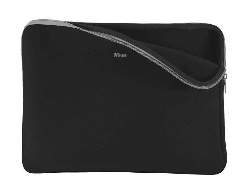 Trust Primo Custodia per Laptop fino a 15.6" - Scomparto Imbottito - Morbida e Leggera - Neoprene Viscoelastico - Colore Nero