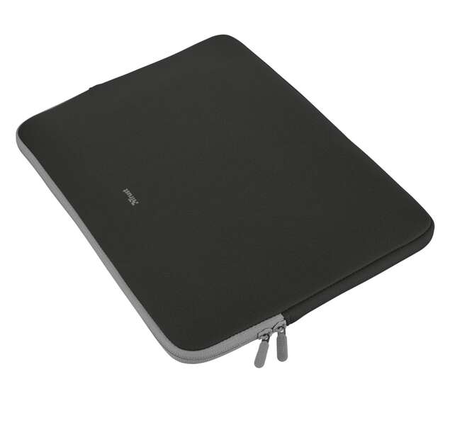 Trust Primo Custodia per Laptop fino a 15.6" - Scomparto Imbottito - Morbida e Leggera - Neoprene Viscoelastico - Colore Nero