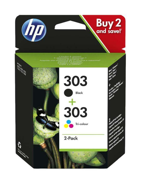 HP 303 Nero + Colore Conf. 2 Cartucce d'Inchiostro Originali - 3YM92AE