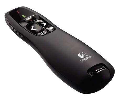 Logitech R400 Presentatore Laser Wireless - Raggio d'Azione 15m - Colore Nero