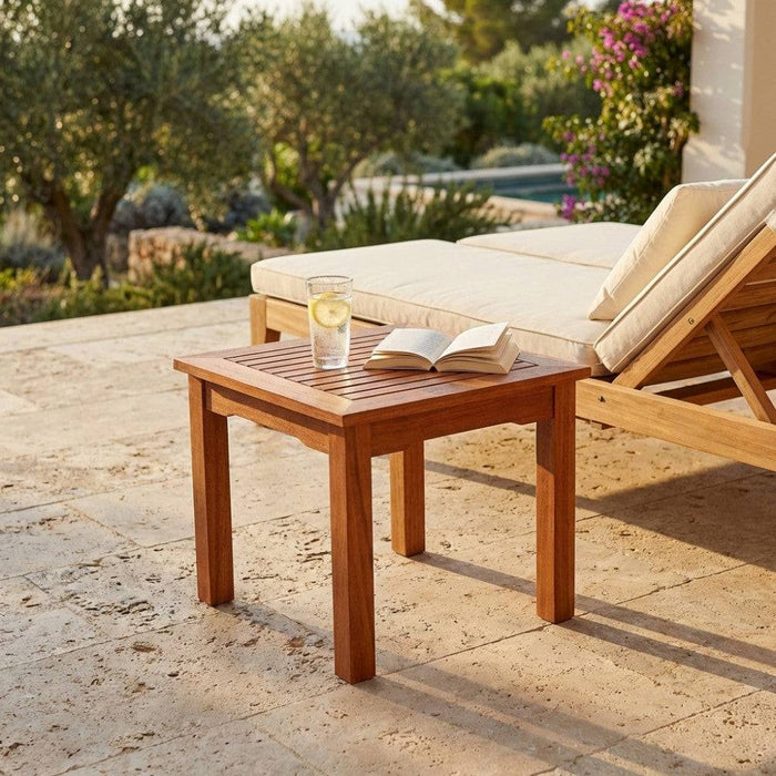 Tavolino Legno Acacia 50x50x50h cm Marrone