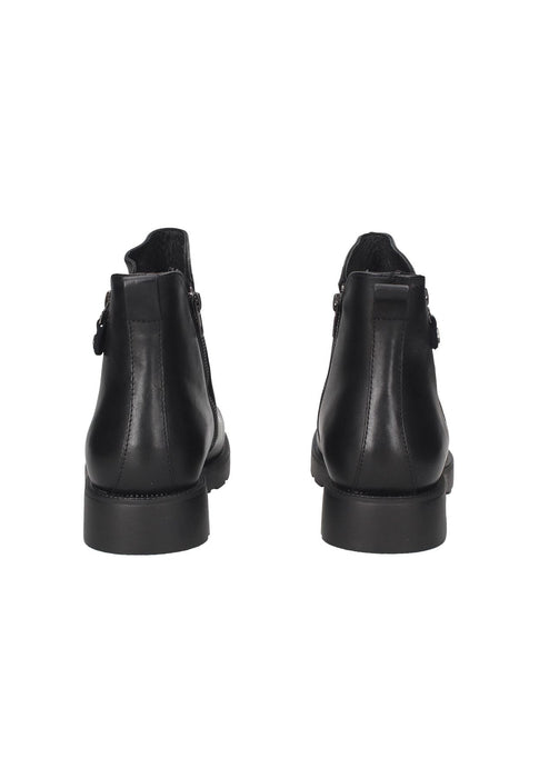 Boot Cult Zeppelin Uomo In Pelle Con Doppia Cerniera Sottopiede Imbottito Suola In Gomma E Tacco Di 4 Cm