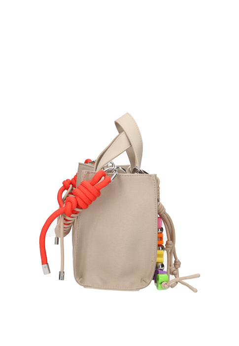 Borsa A Mano Mini Bar Everyday SUN68 In Tessuto Resistente Con Chiusura Magnetica E Tracolla Charm Colorata 23x17x11 Cm