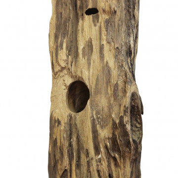 Porta bottiglie in legno di teak, dimensioni 30x35x100 cm