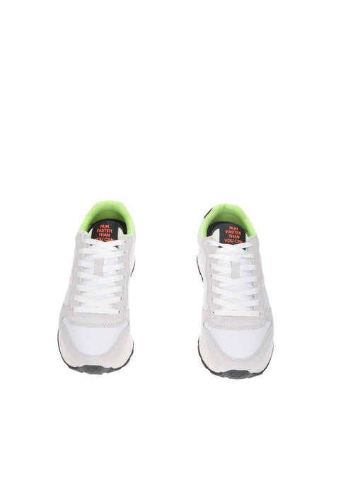 Sun68 Tom Fluo Sneakers in Camoscio con Lacci Sottopiede Imbottito in Tessuto Fondo in Gomma Z45102