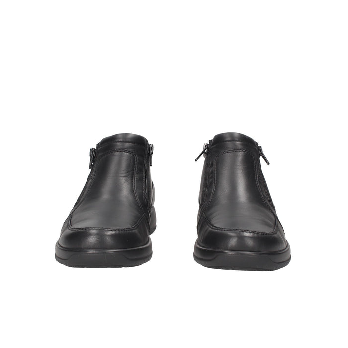 21351324 Accollato Stonefly Scarpe In Pelle Con Chiusura A Doppia Cerniera Sottopiede Imbottito Fondo Gomma Altezza 3Cm