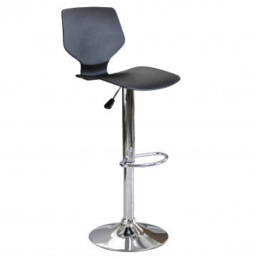 Sgabello regolabile in metallo e plastica, altezza 58-78 cm